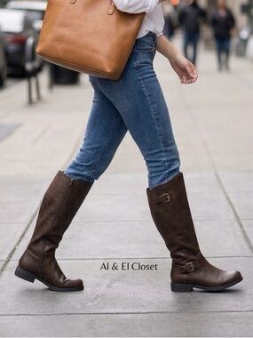 Baretraps Carmen Knee-High Riding Boots Brown | Size 8.5 | New With Box